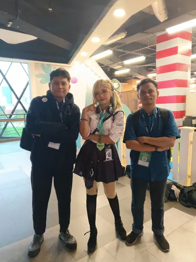 Fun moment at a tech community event
